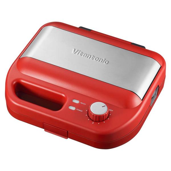 Vitantonio ビタントニオ VWH-600-R レッド ワッフル＆ホットサンドベーカー プレート2種付属