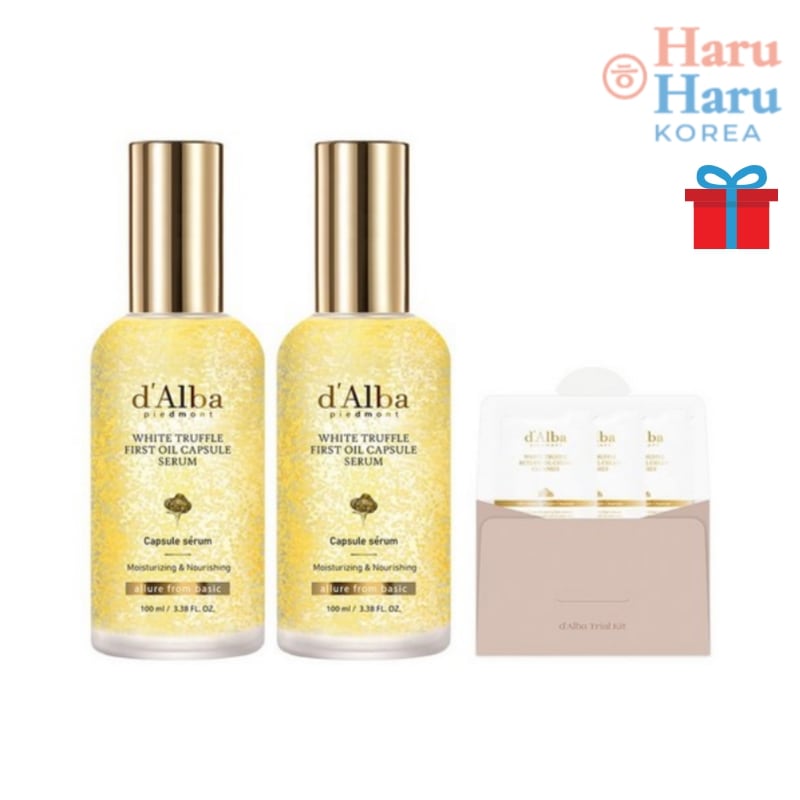 【韓国人気1+1】ホワイトトリュフ ファースト オイルカプセル セラム 100ml ×2本 + セラムクレンザー 3ml ×3個 セット/ビタセラム/グルタチオン/ ビタミンC/トーンアップ /美容液