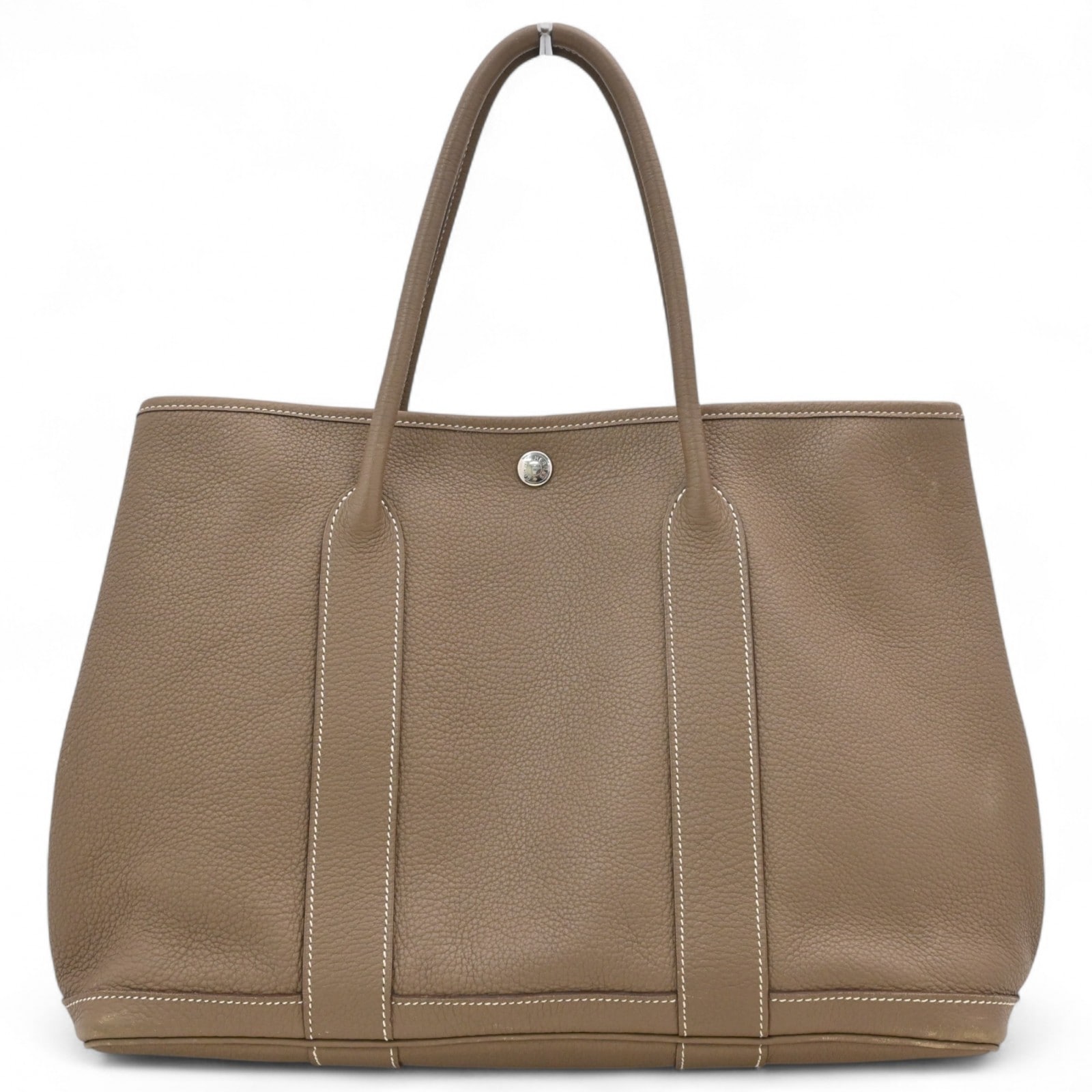 エルメス ガーデンパーティPM トートバッグ エトゥープ Aランク he56258cc