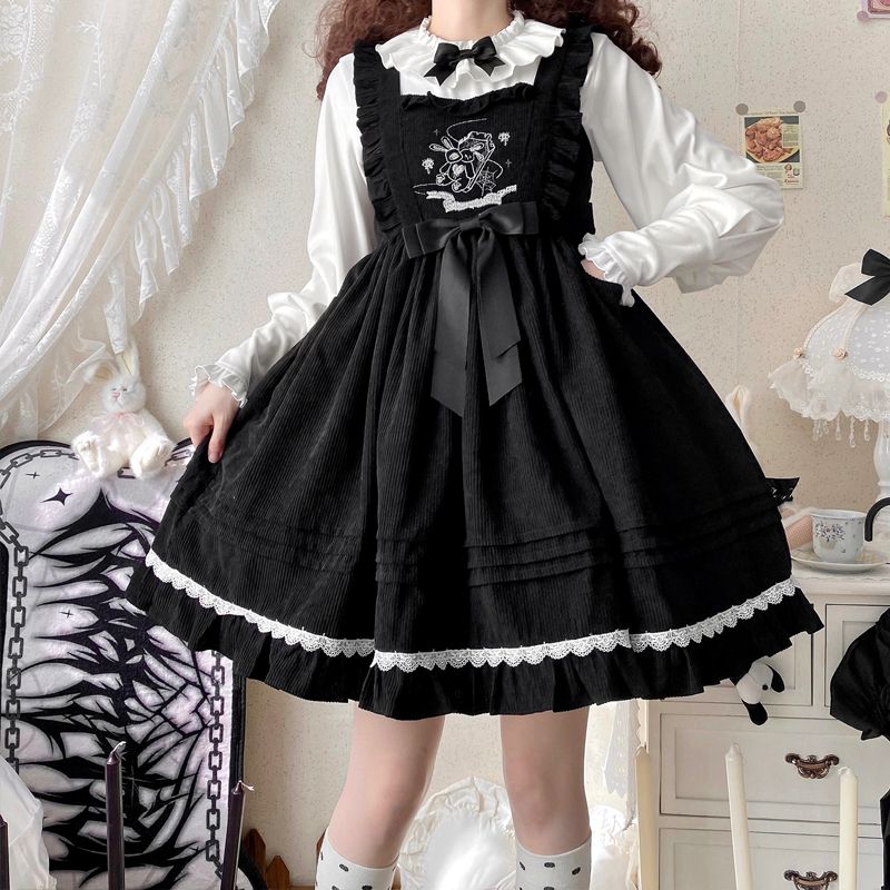 人気商品ロリータ ワンピース コスプレ 学院祭用 ロリータ ドレス ハロウィン オリジナルデザイン 洋装jskキャミソール