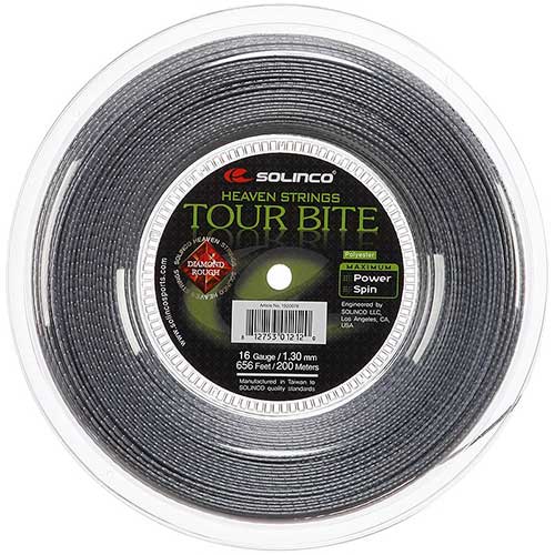 ソリンコ(Solinco) ツアーバイト ダイアモンド ラフ(1.20／1.25／1.30mm) 200Mロール 硬式テニス ポリエステル ガット Tour Bite DIAMOND ROUGH