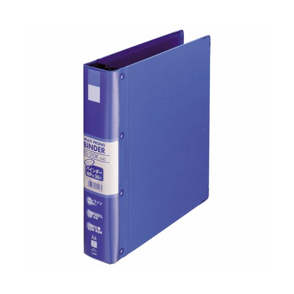 (まとめ) ライオン事務器 バインダー(MP式)A4タテ 30穴 350枚収容 BD-310K 1冊 (×2セット)