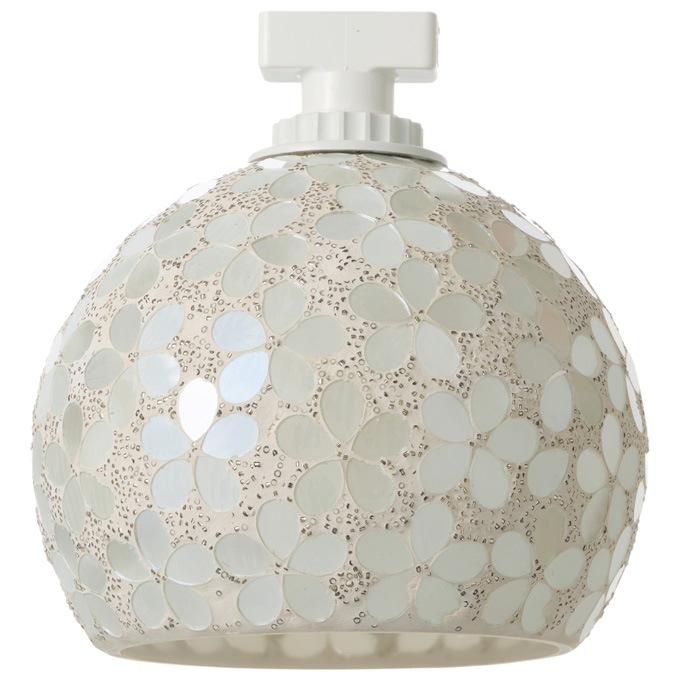 モザイクシーリングライトL バハールホワイト I-21190 ホワイト