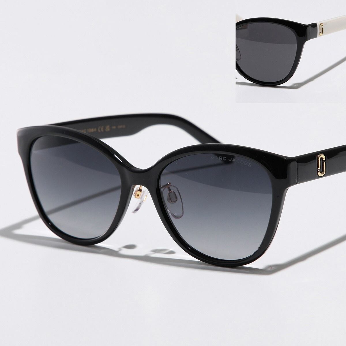 MARC JACOBS マークジェイコブス サングラス 648/GS レディース フォックス型 メガネ 眼鏡 ロゴ アイウェア カラー2色