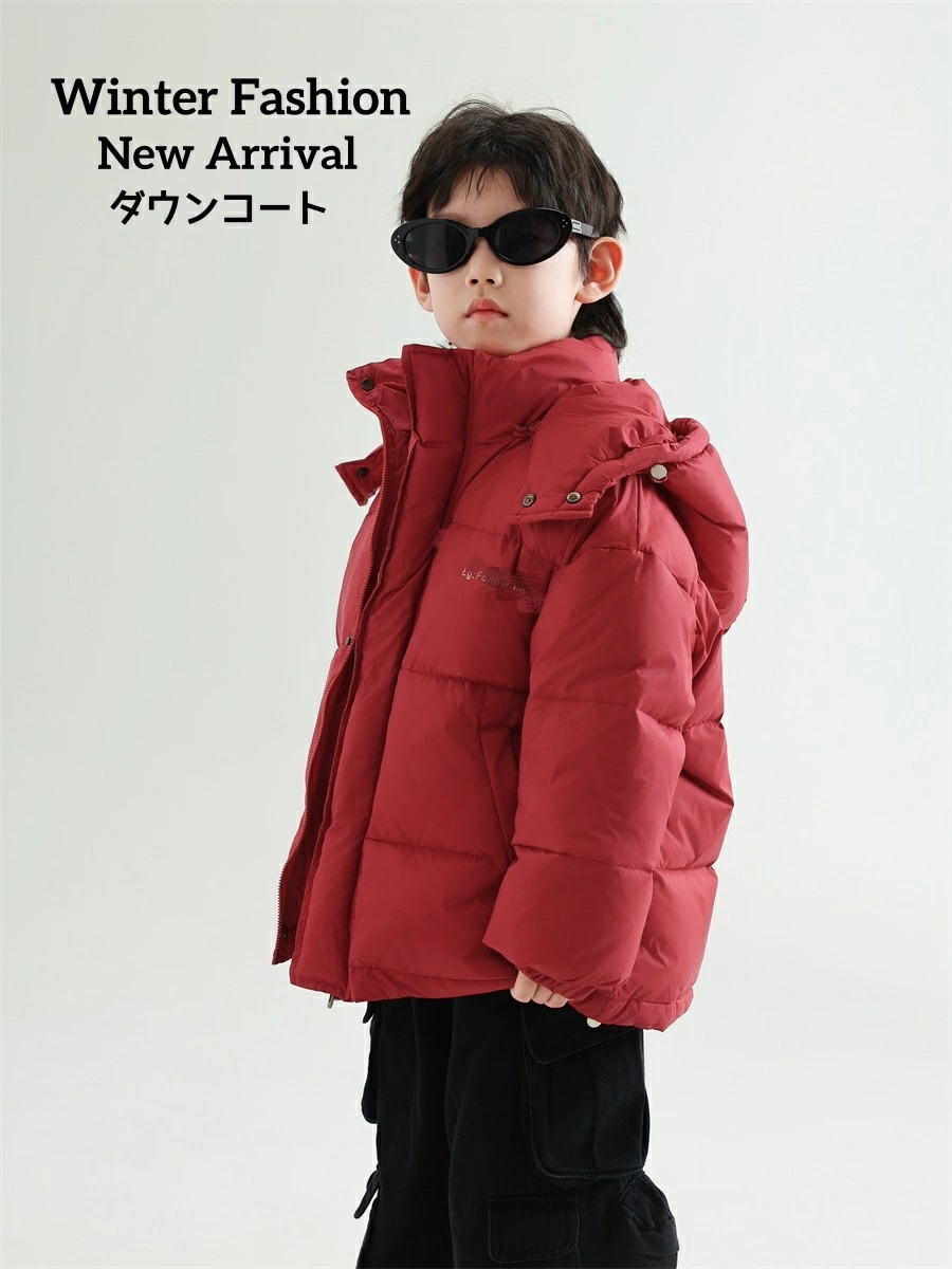 男の子コート おしゃれ 冬服 防寒 保温 ダウンジャケット ダウンコート フード付き ２色 子供服 キッズ服 ミモレ丈 韓国風 厚手 スキーウェア 入学 入園 あアウター スキー 旅行 90～150ｃ 6,799円