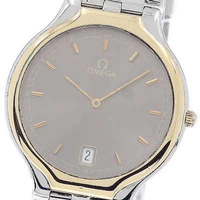 オメガ OMEGA デビル シンボル YGベゼル デイト クォーツ メンズ 保証書付き_948897【中古】