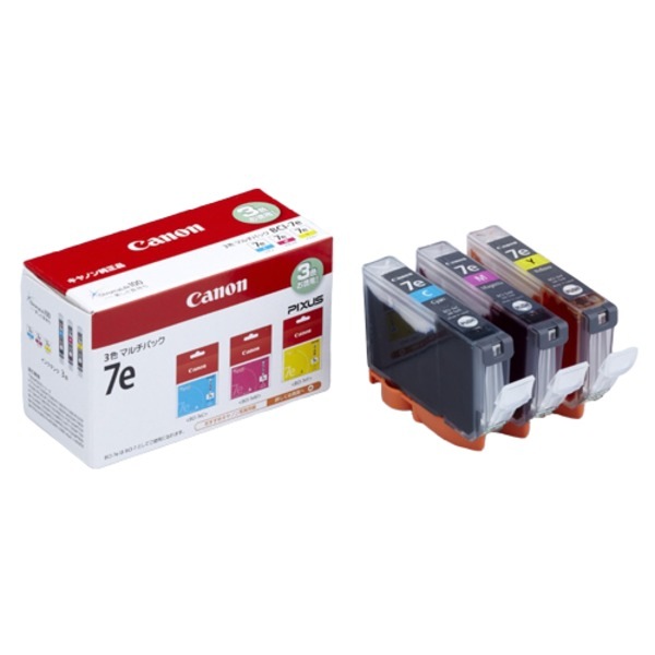 Canon キヤノン インクカートリッジ 純正 (BCI-7e3MP) 3色パック(シアン・マゼンタ・イエロー)
