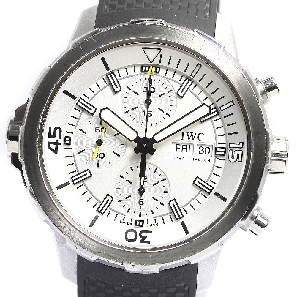 IWC SCHAFFHAUSEN IW376801 アクアタイマー クロノグラフ 自動巻き メンズ 保証書付き_722265【中古】