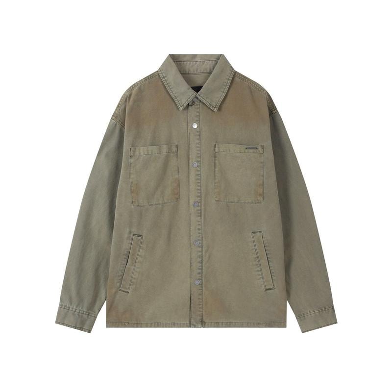 コットン ヴィンテージ ウォッシング ツーポケット シャケット(B251SH341P)