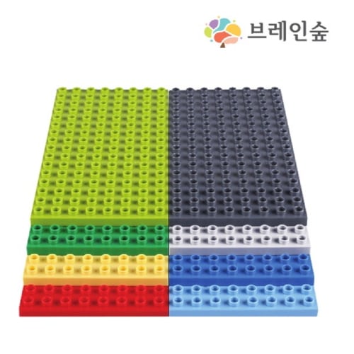 ブレインフォレスト教育用デュオプレートブロック8色幼稚園児童家学院教習教区団体創造力