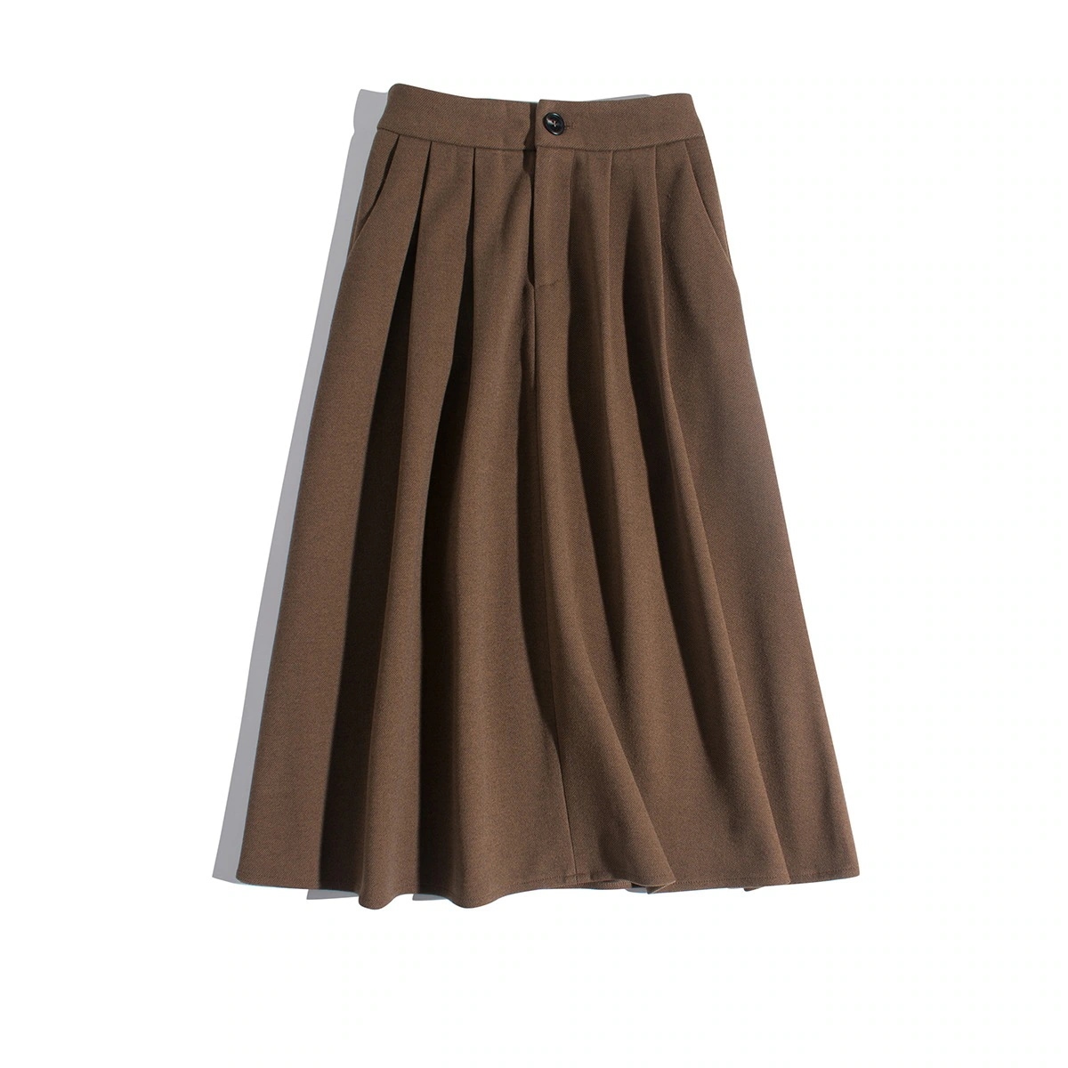 フレンチギャザーハーフスカートにベルベット研ぎ毛でウエストを半分ゆるめて通勤A字毛ね半身スカート女22秋冬