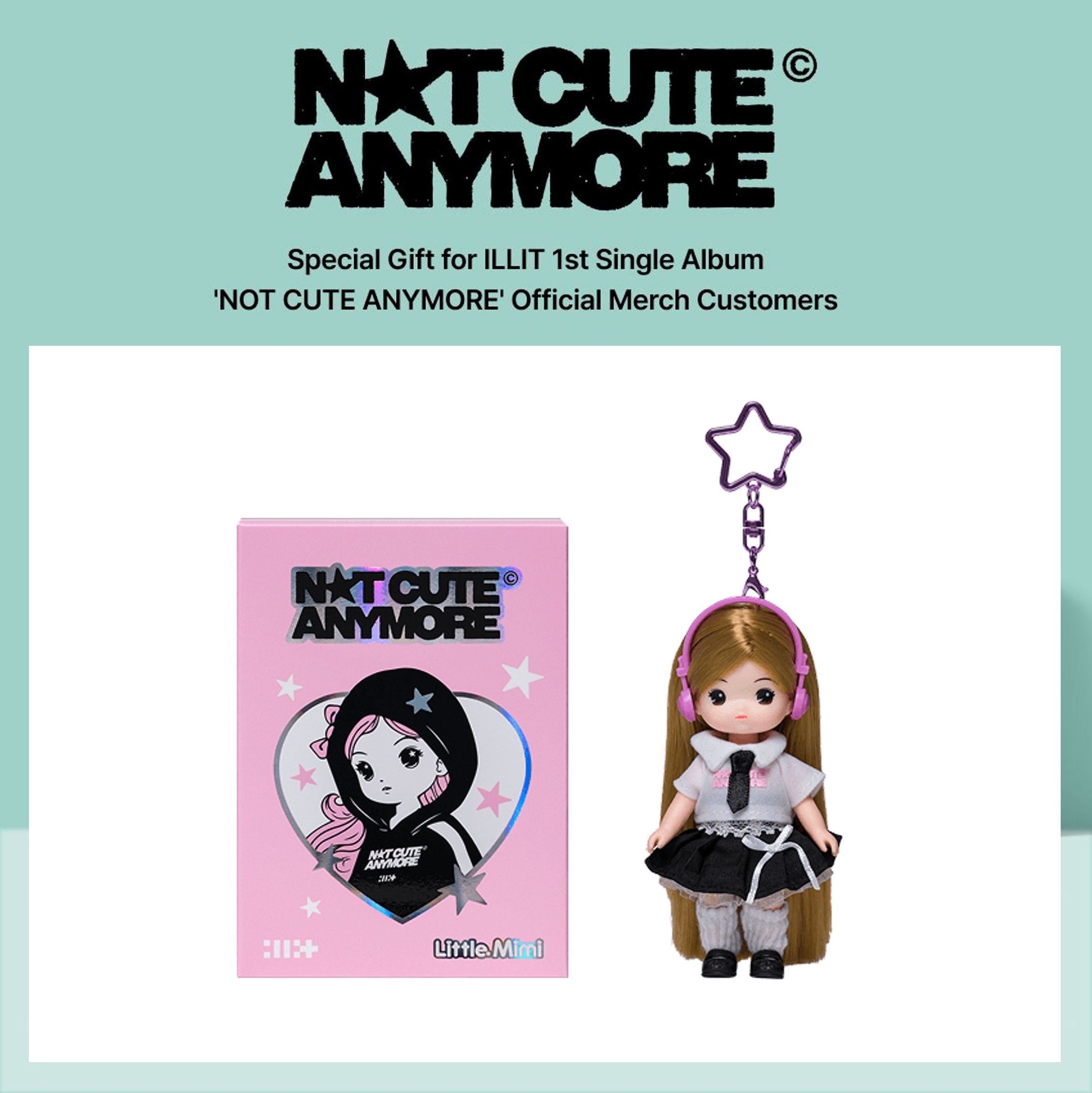 【国内発送】【公式】 新品未開封 ILLIT 【 NOT CUTE ANYMORE Merch盤 Little Mimi Ver.) 】 1st Single Album リトルミミ CD
