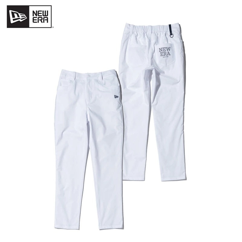 ニュー エラ NEW ERA Womens テーパード ストレッチパンツ ホワイト ゴルフ ボトムス レディース