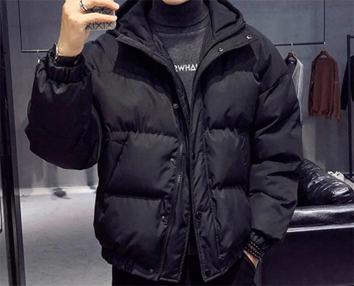 新入荷 !! 男性 綿服 トレンド 綿ジャケット 厚手 無地 ゆったりする カレッジ風 短いスタイル ファッション 韓国 カジュアル 百掛け コート