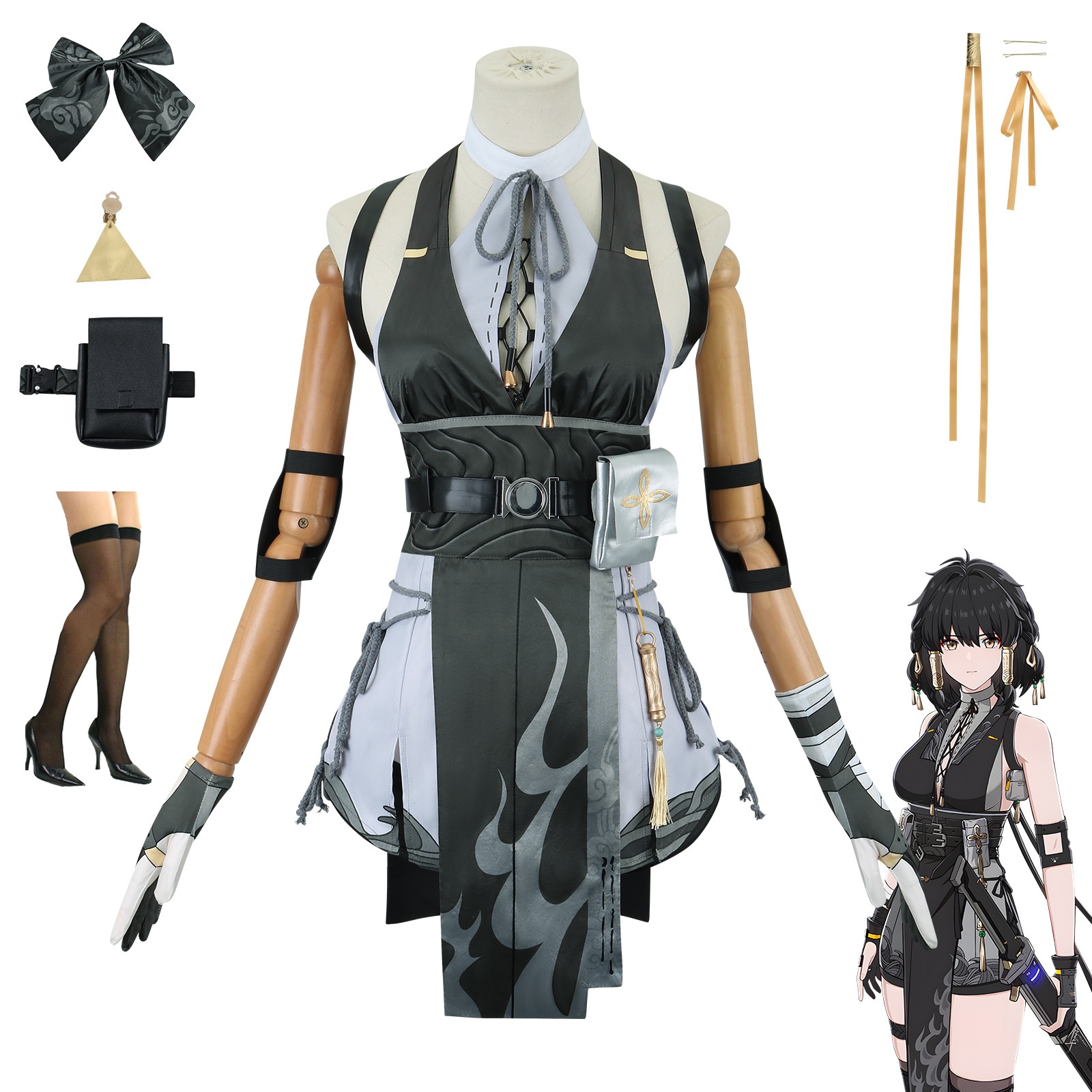 【人気爆売れ】鳴潮cos コスプレ コスチューム苗熱霞白透明女主人漂泊者コスプレいしょうアニメコスプレ にじげん