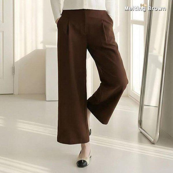 女性セミワイドピンタックパンツ PW26