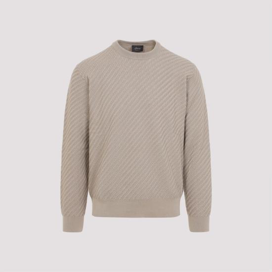 BRIONI Men Sweater UMQ90L PAK22 9700 BEIGE