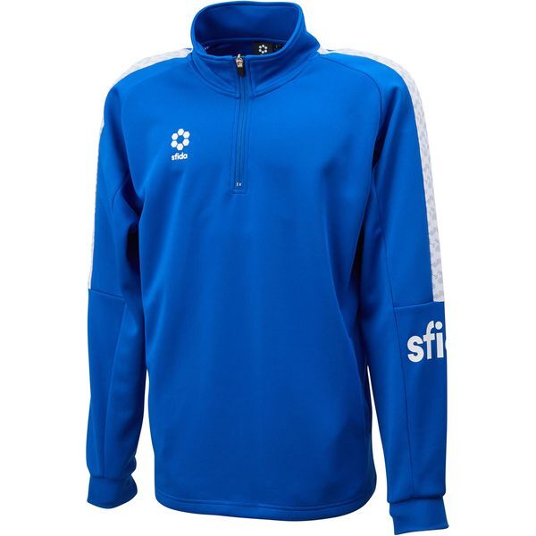 スフィーダ フットサルウエア SA-21813JR BLU BP ウォームアップハーフジップトップ JR 140cm ブルー