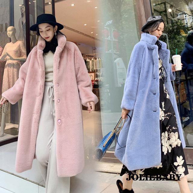 ロング ファーコート 毛皮コート レディース 20代 30代 40代 冬 アウター 防寒 厚手 暖かい フェイクファー コート ロングコート ファー