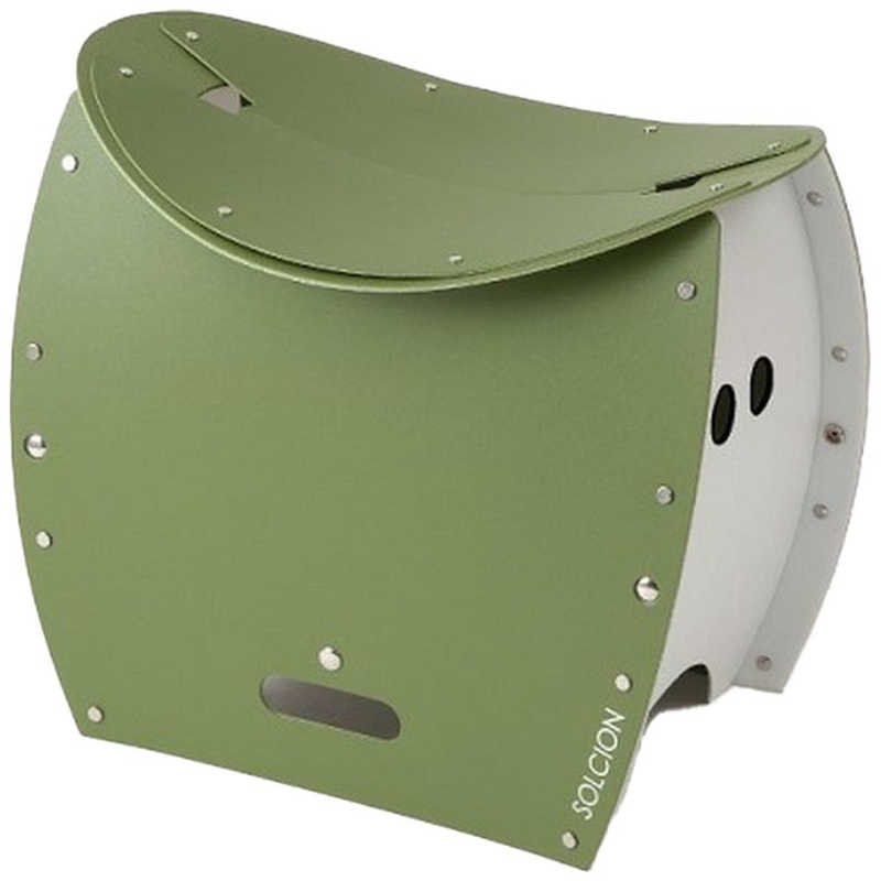 イケックス工業　折りたたみイス PATATTO 350＋ (パタット 350＋) (約497×40×470mm/オリーブ×ホワイト)　PT3501 5,487円
