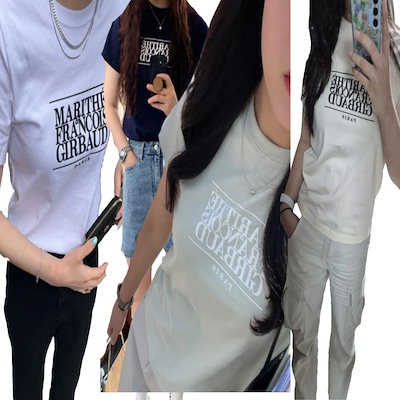 新品マリテフランソワジルボー CLASSIC LOGO TEE 半袖Tシャツ Marithe + Francois Girbaud マリテフランソワジルボー 半袖 T