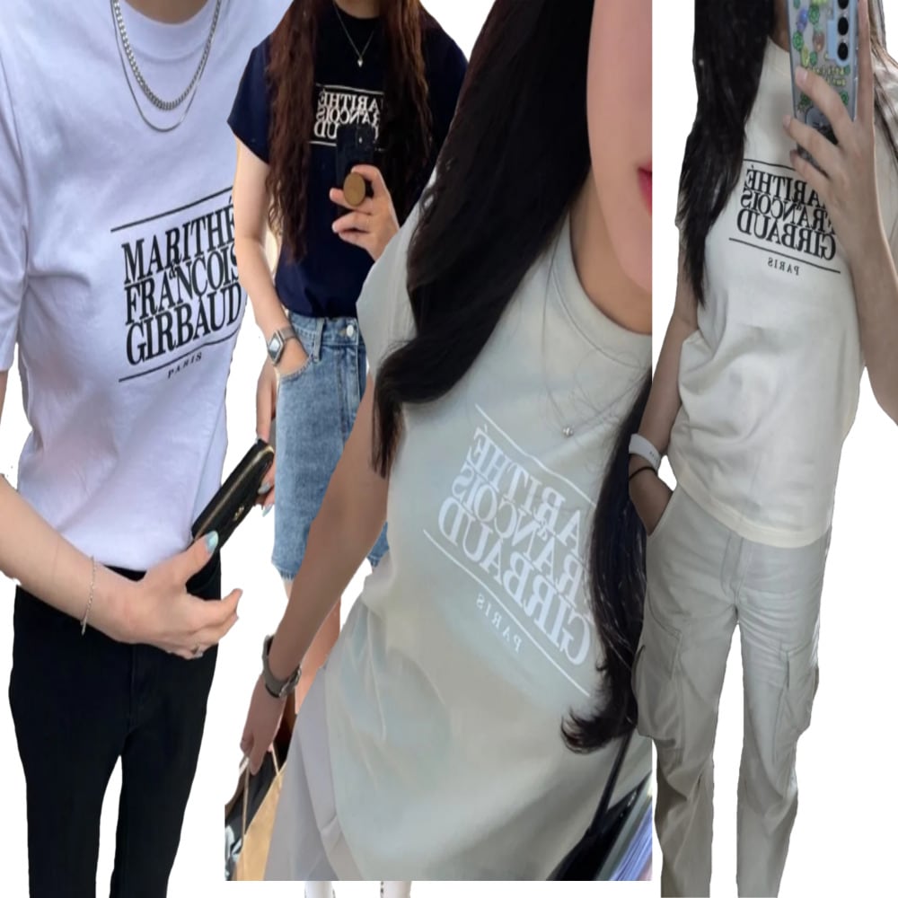 Marithe + Francois Girbaud/W CLASSIC LOGO TEE/半袖 Tシャツ