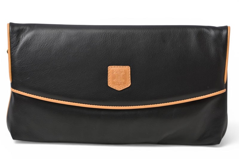 セリーヌ クラッチポーチ/クラッチバッグ CELINE ヴィンテージ トリオンフ ブラック【中古】