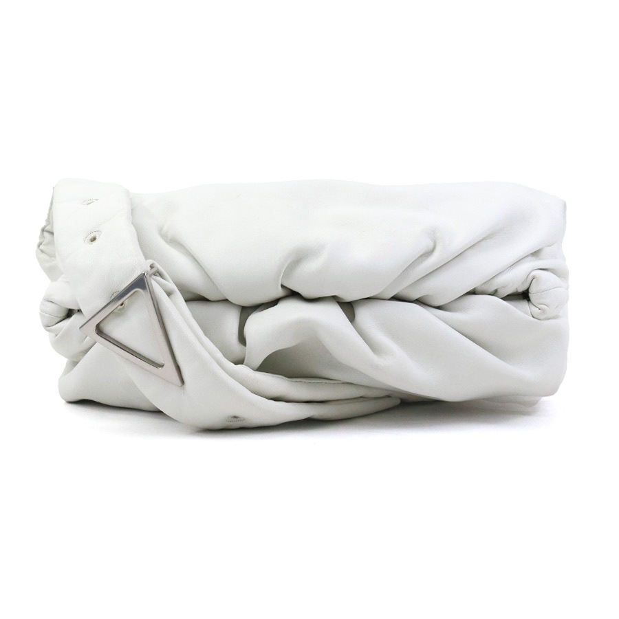ボッテガヴェネタ BOTTEGAVENETA ボディバッグ ザ ボディ ポーチ レザー オフホワイト シルバー レディース e59475a