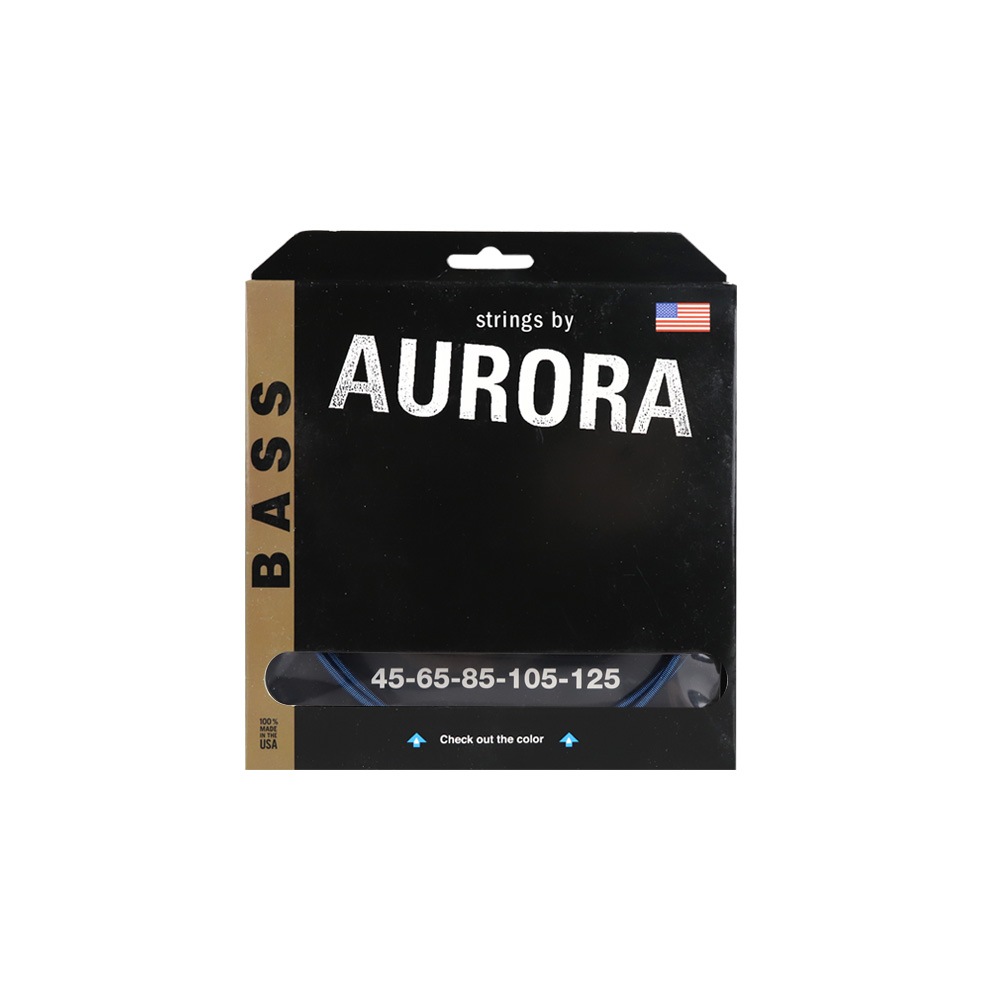 Aurora オーロラ シリーズ 5弦ベース弦 AURBLUB ブルーの弦 045-125