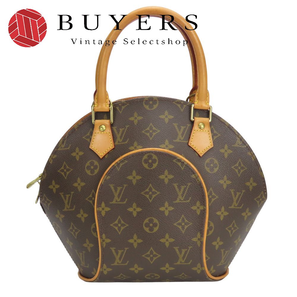 中古 ハンドバッグ エリプスPM M51127 モノグラム ヌメ革 ブラウン 普段使い カジュアル レディース 女性