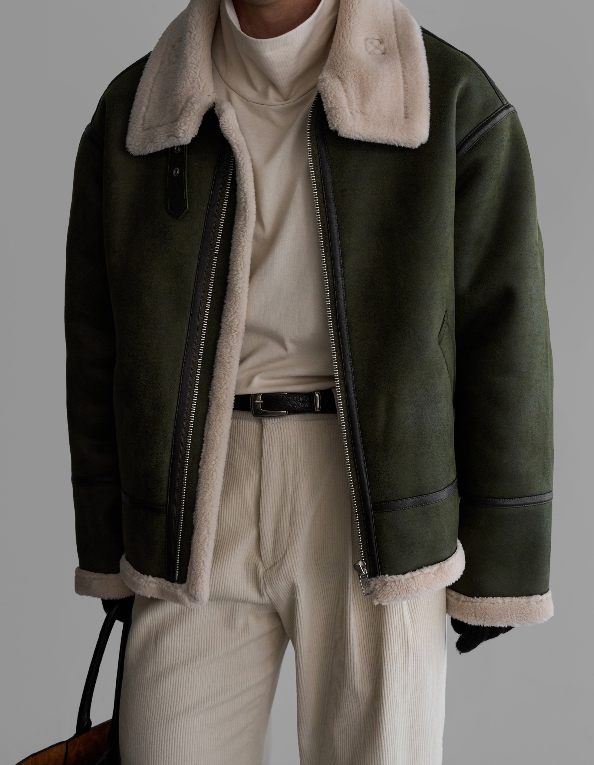 韓国 ブランド 男性用 リヨン エコ ムートンジャケット 7901481346