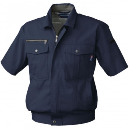 桑和 611 半袖ブルゾン 3Lサイズ ネイビー(1) Absolute GEAR