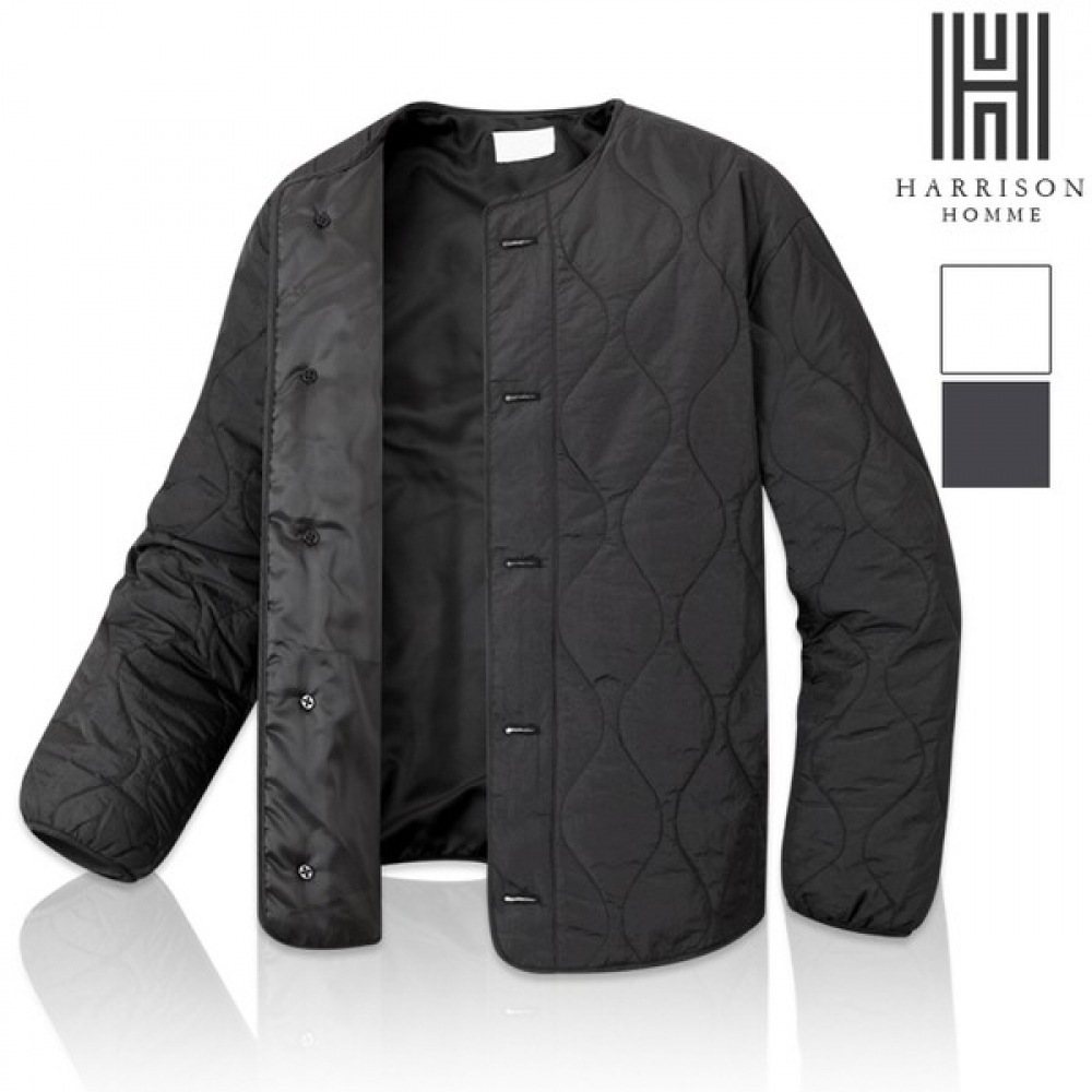 (ハリソン) キルト U ネックオーバーフィットライトウェイトパディング HA-1033 THEC1010