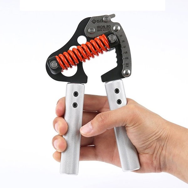 (GD) IRON GRIP EXT 80 ハンドグリップ (25~80kg) 握力トレーニング 負荷調整とグリップ幅調整が可能(日本語) GD IRON GRIP ハンドグリップ(負荷調整⁄グリップ調整) GD) IRON GRIP
