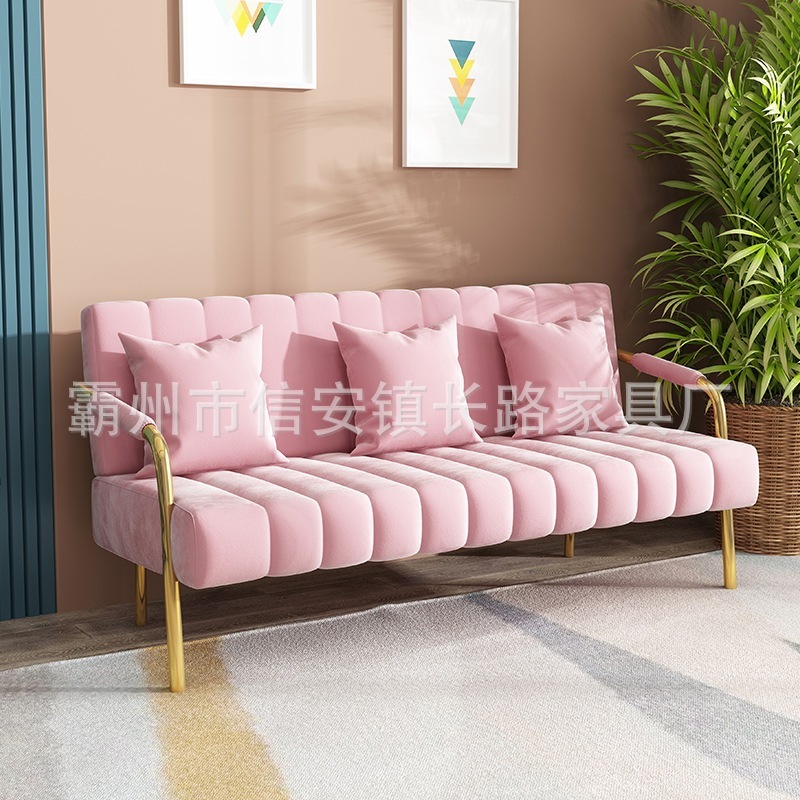 クラシックノルディックファブリックソファスモール家庭用ルームソファオフィス交渉ソファチェア衣料品店