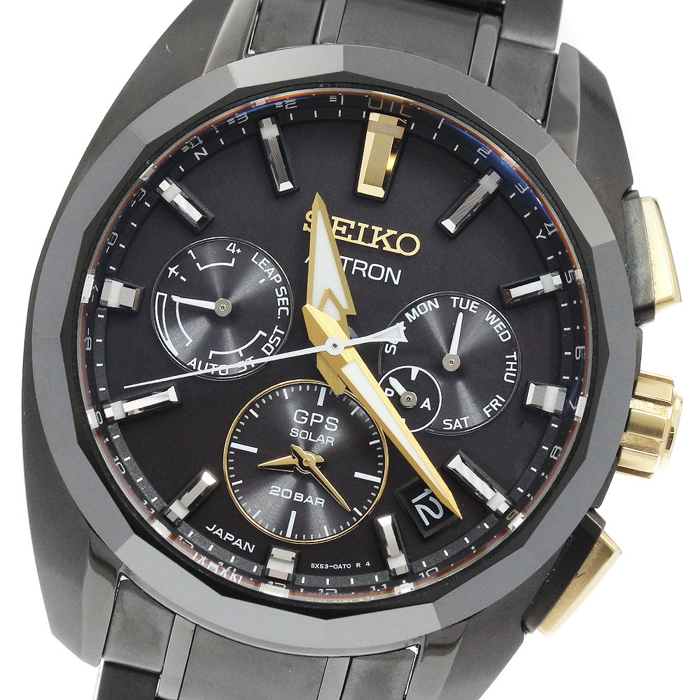 セイコー SEIKO SBXC073/5X53-0BB0 アストロン 服部金太郎 生誕160周年記念限定モデル ソーラー電波 メンズ 美品 箱・保証書付き_956015【中古】