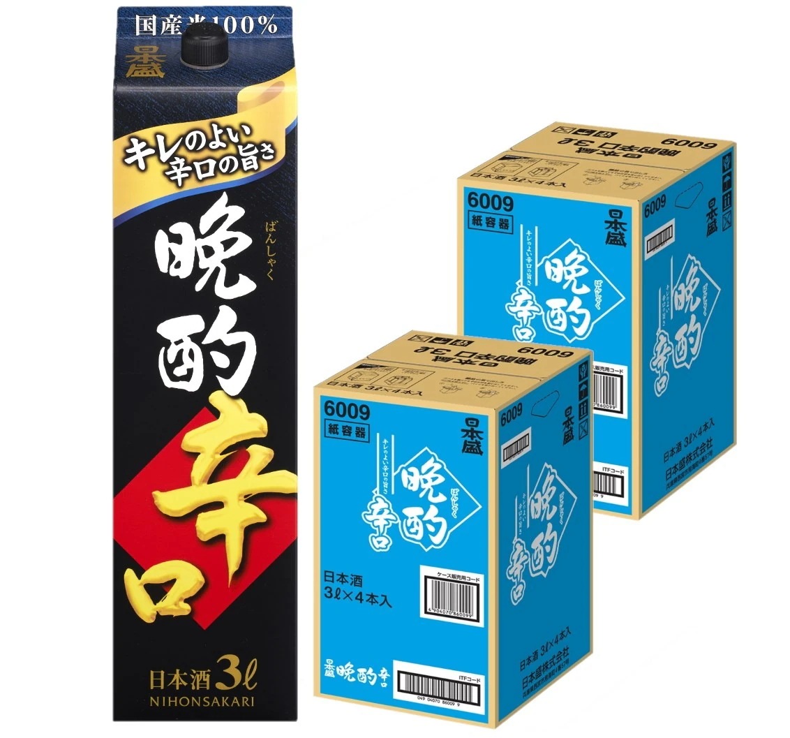 日本盛 晩酌 辛口 3000ml 3L×2ケース/8本