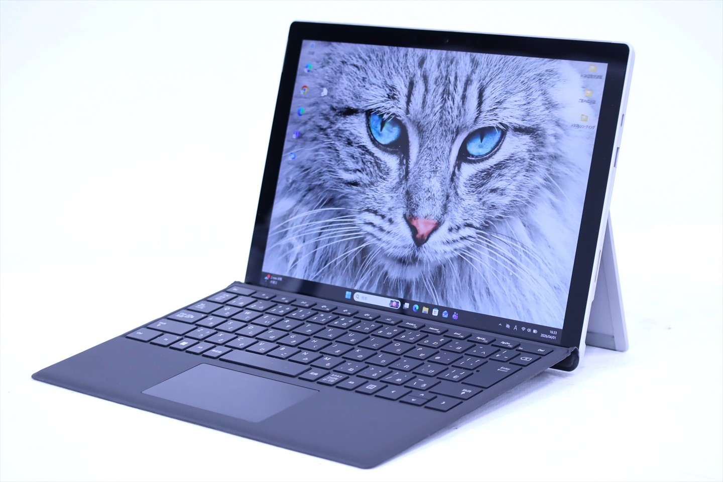 即配 良品 バッテリー良 純正キーボード付 11世代Corei5 Surface Pro7+ i5-1135G7 8G 256G 12.3タッチ Wi-Fi6 Office AAA評価