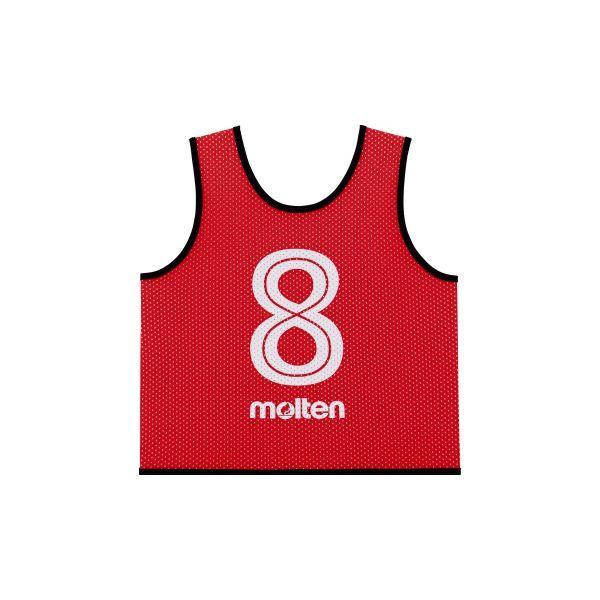 molten(モルテン) ゲームベストジュニア赤10枚セット(1-10) GB0112-R