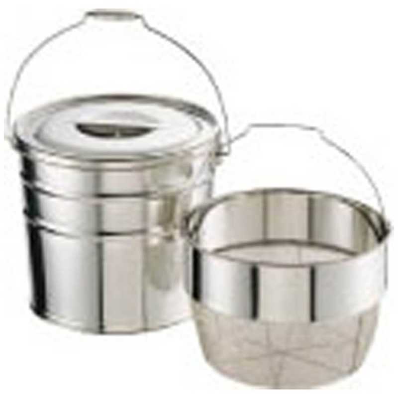 ミネックスメタル　18-8バケット2洗いかごタイプ 15L 荒目 　JBK02153