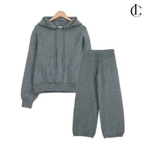 女性フードニットパンツセット 冬 快適なパーカーセット ツーピース LBRT012