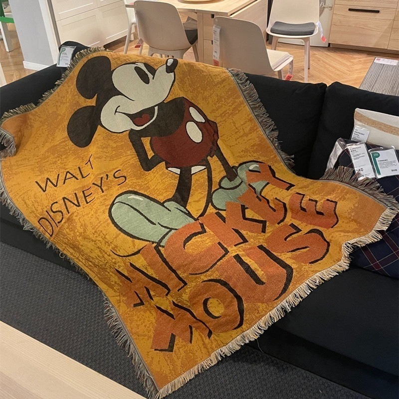 ミッキーとミニー ソファブランケット ブランケット スローブランケット ソファカバー 装飾ブランケット ベッドサイドブランケット