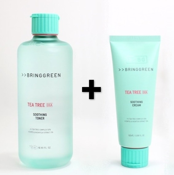 ティーツリー シカ スージング トナー 250ml + スージング クリーム 100ml