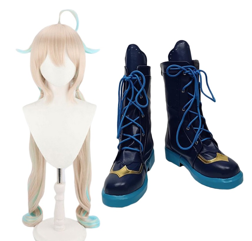 コスプレ靴 ウィッグ付き エナー アールウェット バーチャル Enna Alouette YouTuber Vtuber 長靴 コスプレ クリスマス ハロウィン 7,396円