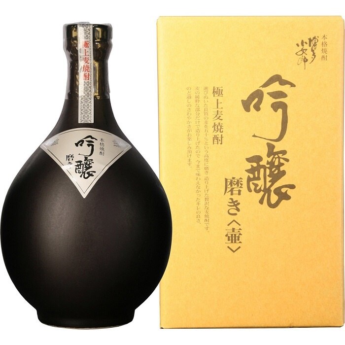 1ケース単位6本入り25度博多小女郎　吟醸磨き　壺箱入720ml　6本入り麦焼酎メーカー福岡県：光酒造(株)