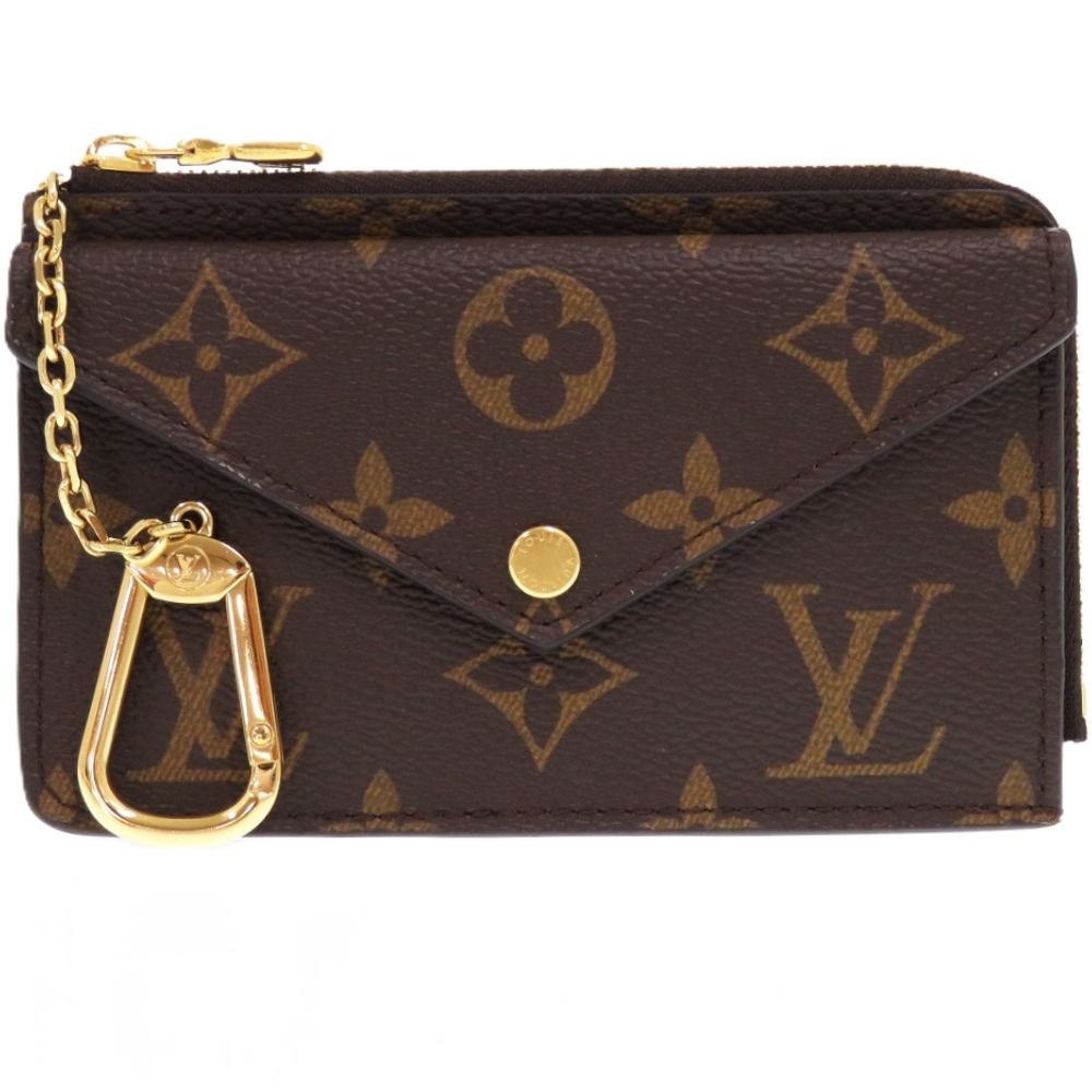 美品 ポルト カルト レクト ヴェルソ モノグラム M69431 カードケース モノグラムキャンバス/モノグラムキャンバス ブラウン LV 0655【中古】 レディース