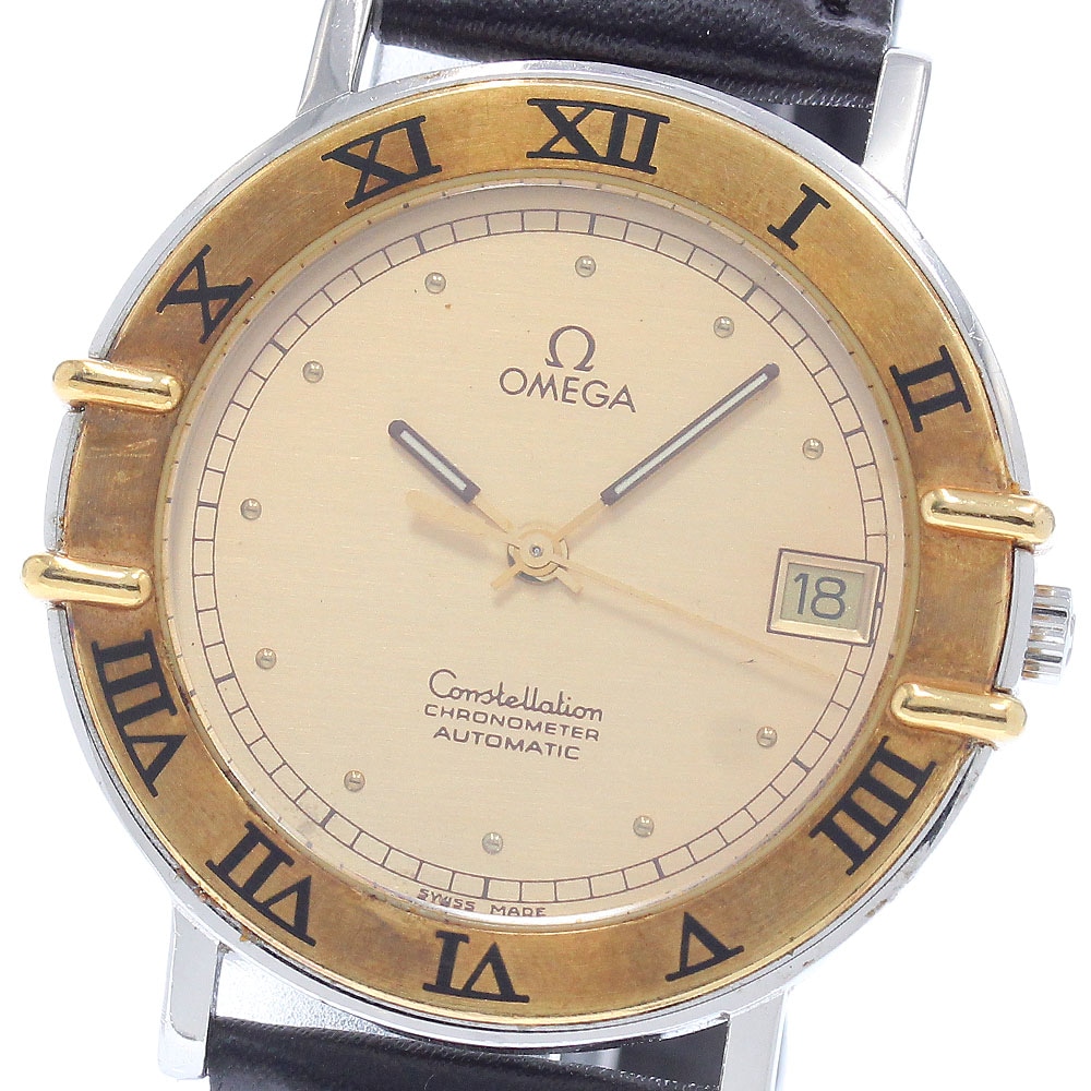 オメガ OMEGA コンステレーション YGベゼル デイト 自動巻き メンズ _948344【中古】