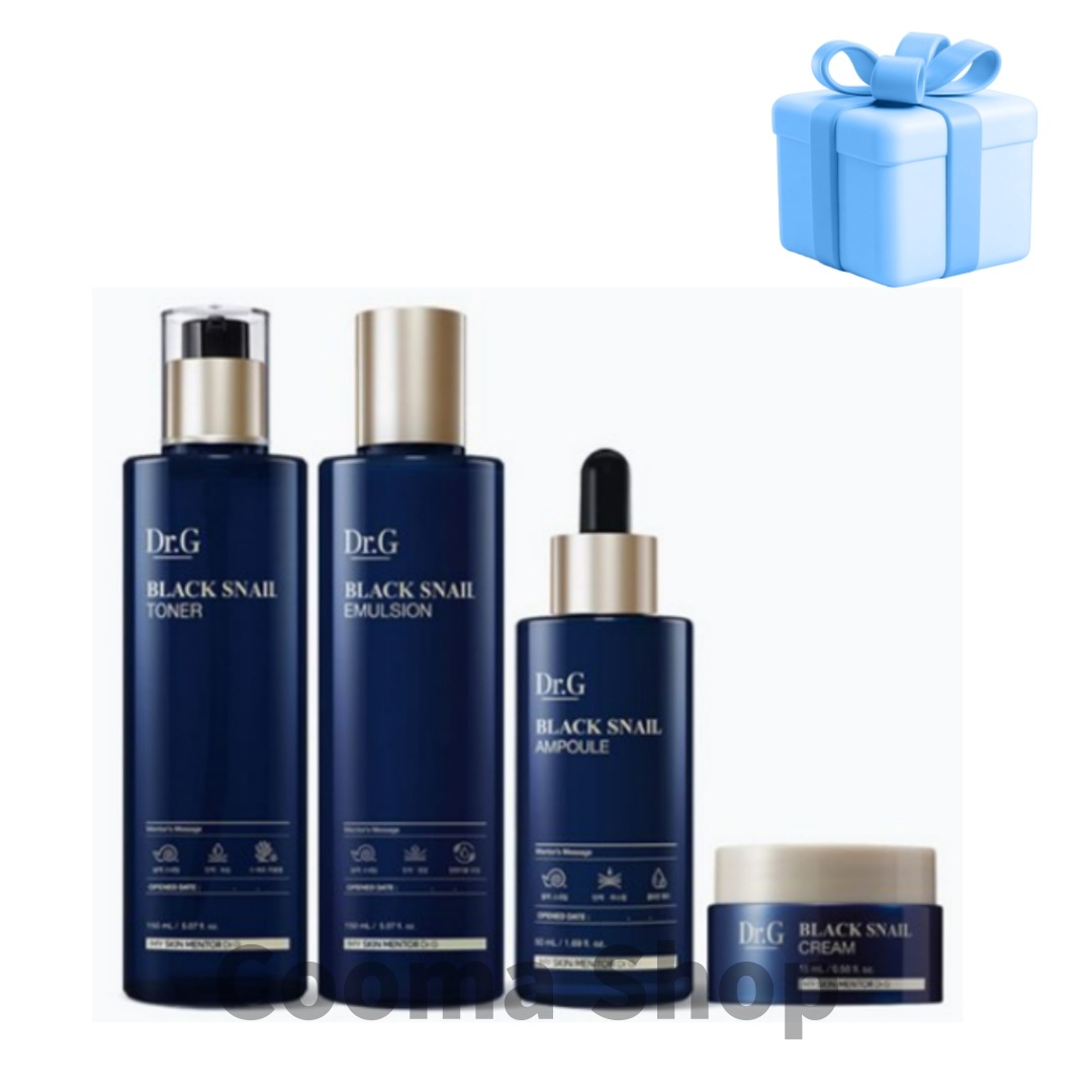 [密着弾力ケア]ブラックスネイル 4種 セット(トナー 150ml+エマルジョン150ml+アンプル 50ml+クリーム 50ml 7,167円