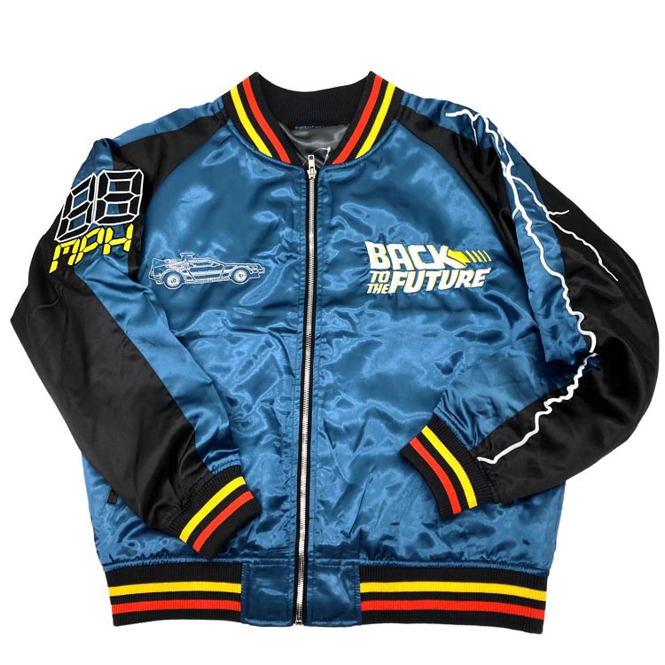 バック・トゥ・ザ・フューチャー スカジャン Lサイズ タイムブルー 882674