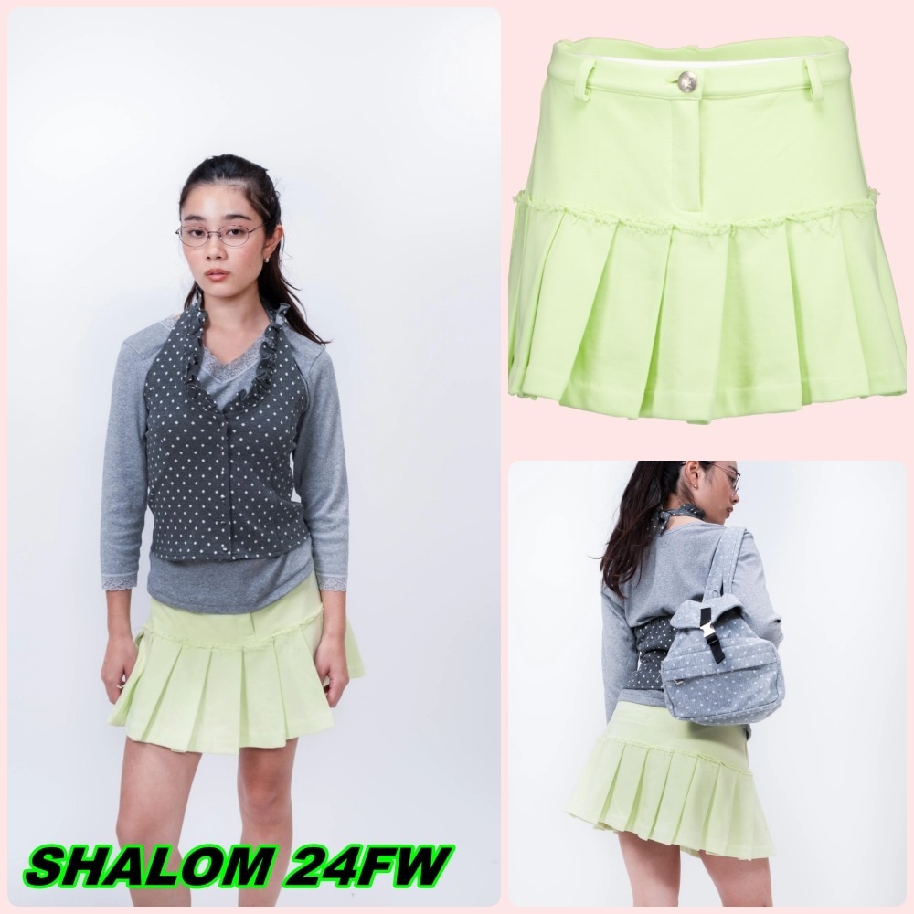 【SHALOM】24FW MOLA PLEATS SKIRT